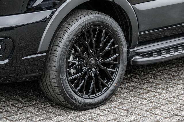 Ford TRANSIT L2H2 | 165Pk A8 Aut. | Raptor Edition | 2x Schuifdeur | Achteruitrijcamera | Trekhaak | 19'' | Agate Black