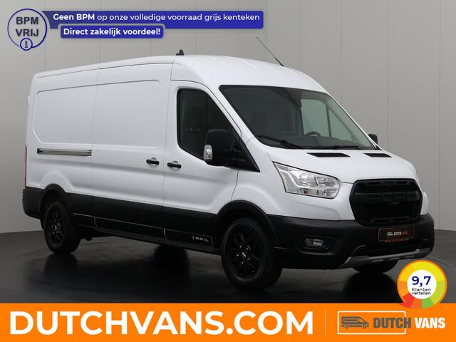 Ford TRANSIT 2.0TDCi 170PK L3H2 Trail | Leder | Navigatie | Camera | Airco | 3-Zits | Trekhaak