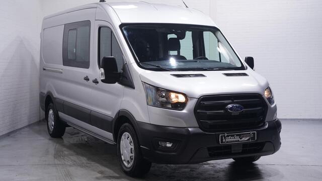 Ford TRANSIT 2.0 TDCi 130 pk L3H2 Dubbel Cabine Airco Camera, Trekhaak, PDC V+A, 6-Zits