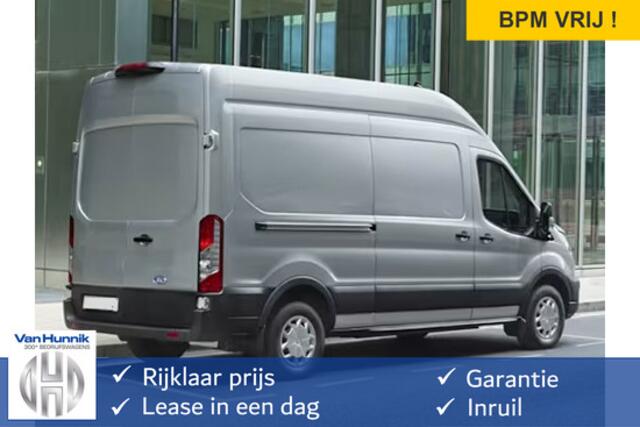 Ford TRANSIT 350L 130PK L3H3 BPM VRIJ!! Airco, Cruise, Camera, Trekhaak!! NR. J01*