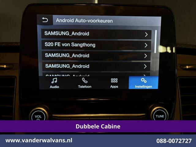 Ford TRANSIT 2.0 TDCI 170pk L4H3 Dubbele Cabine Euro6 Airco | 6-zits | Camera | LED | Apple Carplay Cruisecontrol, Android Auto, Stoelverwarming, Verwarmde Voorruit, Parkeersensoren, Bijrijdersbank