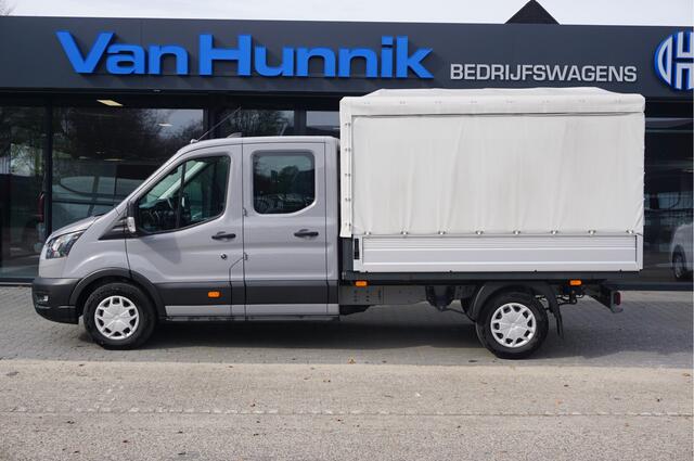 Ford TRANSIT 350L 130PK Doka Open Laadbak L3 BPM VRIJ!! Sync4 Navi, Camera, Adap Cruise, Garantie 2028!! NR. D01*