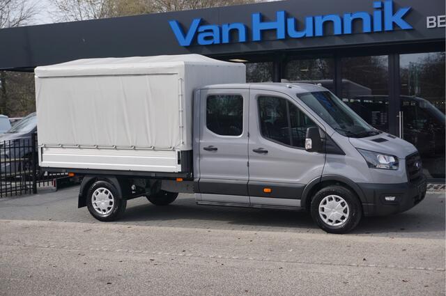 Ford TRANSIT 350L 130PK Doka Open Laadbak L3 BPM VRIJ!! Sync4 Navi, Camera, Adap Cruise, Garantie 2028!! NR. D01*