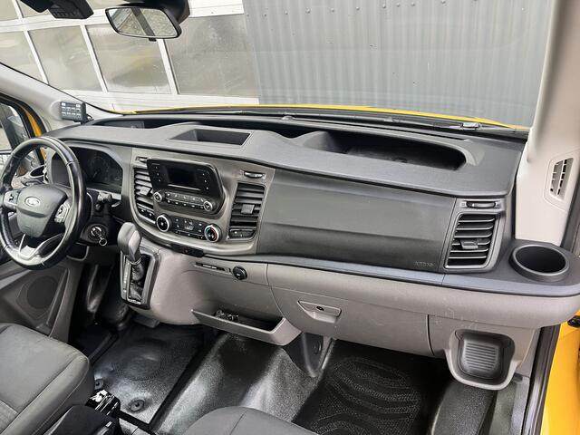 Ford TRANSIT 350 2.0 TDCI L5 RWD 170pk Openlaadbak Pick-up Airco Trekhaak 2991kg Actiebord laadbak 440 cm lange laadbak Bluetooth telefoon voorbereiding. Euro 6 open laadbak P-up Bakwagen