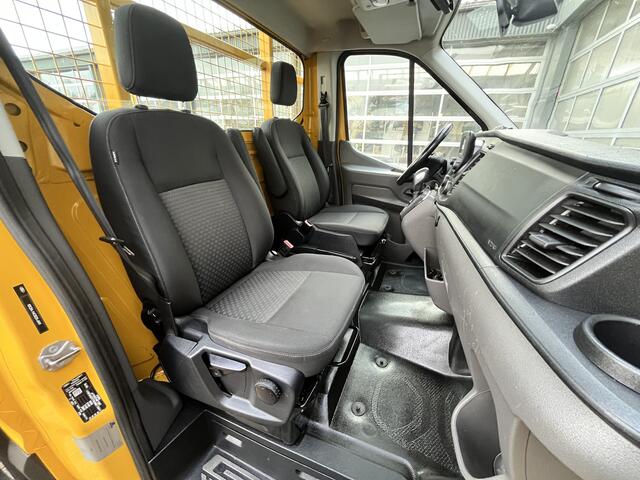 Ford TRANSIT 350 2.0 TDCI L5 RWD 170pk Openlaadbak Pick-up Airco Trekhaak 2991kg Actiebord laadbak 440 cm lange laadbak Bluetooth telefoon voorbereiding. Euro 6 open laadbak P-up Bakwagen