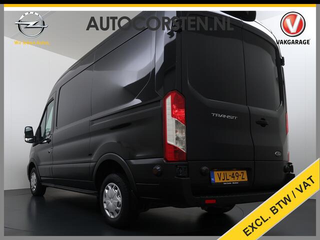 Ford TRANSIT 310 2.0TDCI 130PK L2H2 3-Persoons Navi* Camera Apple Carplay Android Auto Cruise Control Lane Assist Pdc Trend Stoelverwarming Elek.Stoel Wifi DAB Betonplex Vloer Wandbetimmering Schuifdeur 1e Eigenaar Euro 6