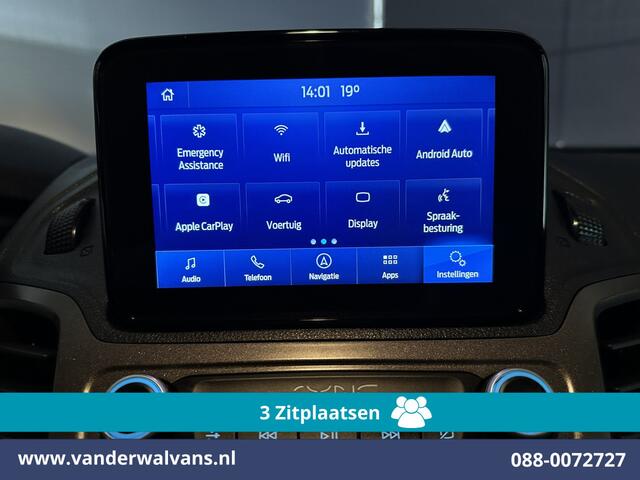 Ford TRANSIT CONNECT 1.5 EcoBlue 101pk L1H1 Inrichting Euro6 Airco | 3-Zits | Camera | Navigatie | Apple Carplay | Android Auto Cruisecontrol, Parkeersensoren, Verwarmde voorruit, bijrijdersbank
