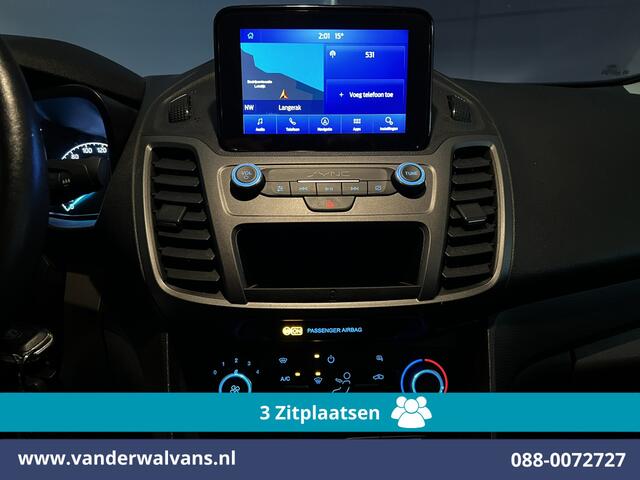 Ford TRANSIT CONNECT 1.5 EcoBlue 100pk L1H1 Euro6 Airco | 3-Zits | Camera | Navigatie | Cruisecontrol Parkeersensoren, verwarmde voorruit