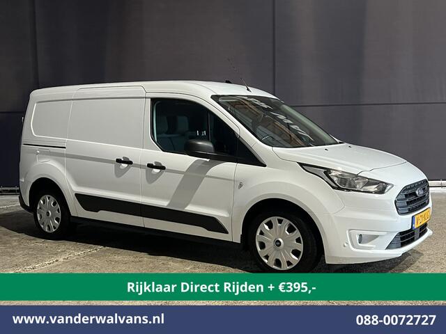 Ford TRANSIT CONNECT 1.5 EcoBlue 100pk L2H1 *Rijklaar Direct Rijden* Euro6 Airco | 3-Zits | Cruisecontrol | Stoelverwarming | Verwarmde voorruit Parkeersensoren, Bijrijdersbank