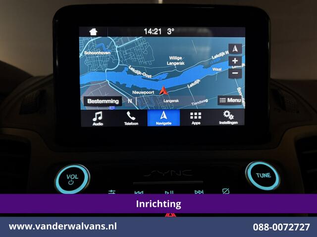 Ford TRANSIT CONNECT 1.5 EcoBlue 120pk L2H1 Inrichting Euro6 Airco | 3-Zits | Camera | Navigatie | Cruisecontrol | Android Auto Stoelverwarming, Verwarmde voorruit, 1500kg Trekhaak, Parkeersensoren, Bijrijdersbank