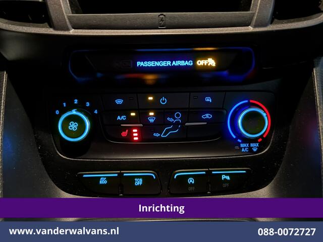 Ford TRANSIT CONNECT 1.5 EcoBlue 120pk L2H1 Inrichting Euro6 Airco | 3-Zits | Camera | Navigatie | Cruisecontrol | Android Auto Stoelverwarming, Verwarmde voorruit, 1500kg Trekhaak, Parkeersensoren, Bijrijdersbank