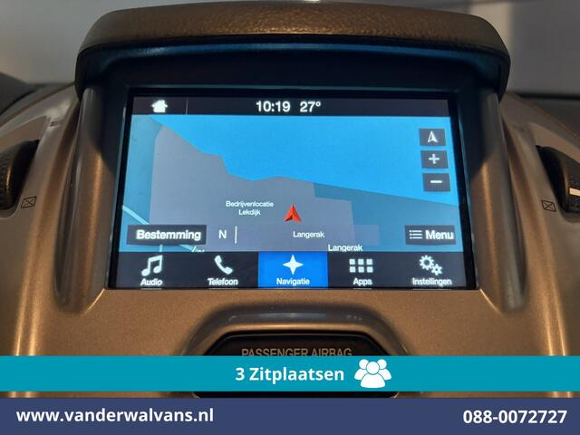 Ford TRANSIT CONNECT 1.5 TDCI 101pk L2H1 Euro6 Airco | 3-Zits | Navigatie | Imperiaal | Trekhaak | Cruisecontrol | Android Auto Parkeersensoren, Verwarmde voorruit, Bijrijdersbank