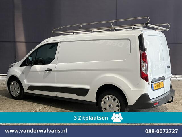 Ford TRANSIT CONNECT 1.5 TDCI 101pk L2H1 Euro6 Airco | 3-Zits | Navigatie | Imperiaal | Trekhaak | Cruisecontrol | Android Auto Parkeersensoren, Verwarmde voorruit, Bijrijdersbank