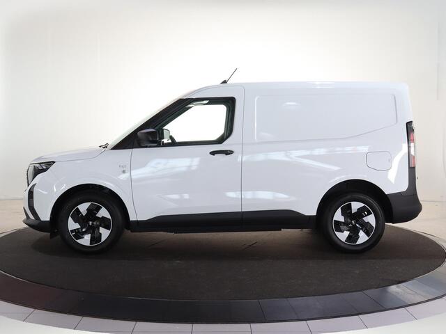 Ford TRANSIT COURIER E-Transit Trend 44 kWh PARKEERSENSOREN V+A, CARPLAY, CRUISE CONTROL, ACHTERUITRIJ CAMERA, 16'' RESERVEWIEL, LED LAADRUIMTEVERLICHTING , LAADVLOERBESCHERMING, RUBBER , TREKHAAK
