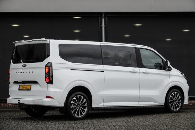 Ford TRANSIT CUSTOM L2H1 2.0Tdci 170Pk Aut. | Tourneo Titanium | Dubbel Cabine | 5-Persoons | Trekhaak | Spoilerpack | 19''