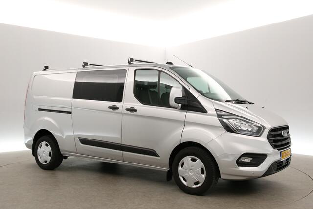 Ford TRANSIT CUSTOM 2.0 TDCI L2H1 | Dubbele Cabine | 6 Persoons | LED Trekhaak Airco Cruise Camera Carplay Navigatie PDC