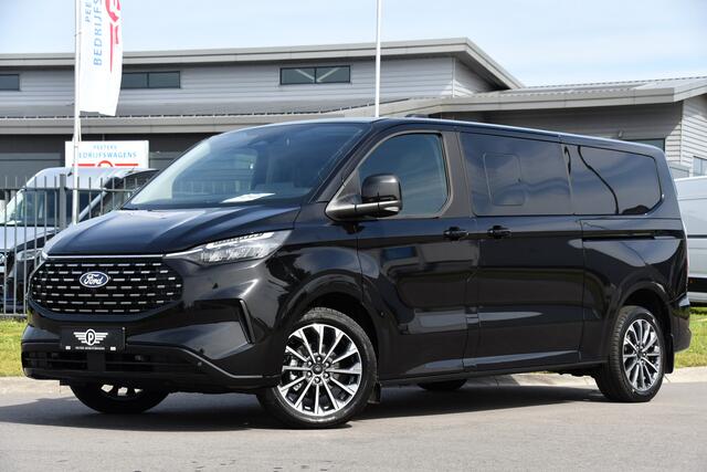 Ford TRANSIT CUSTOM 320 2.0 TDCI L2H1 Tourneo Black Edition Full Options, 360 Camera, Adpatieve Cruise, Virtual, Carplay, 170PK, Stoel/Stuur Verwarming, Automaat, Uniek!