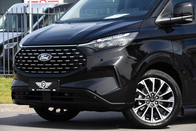 Ford TRANSIT CUSTOM 320 2.0 TDCI L2H1 Tourneo Black Edition Full Options, 360 Camera, Adpatieve Cruise, Virtual, Carplay, 170PK, Stoel/Stuur Verwarming, Automaat, Uniek!