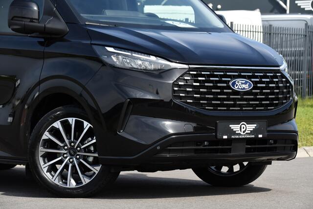 Ford TRANSIT CUSTOM 320 2.0 TDCI L2H1 Tourneo Black Edition Full Options, 360 Camera, Adpatieve Cruise, Virtual, Carplay, 170PK, Stoel/Stuur Verwarming, Automaat, Uniek!