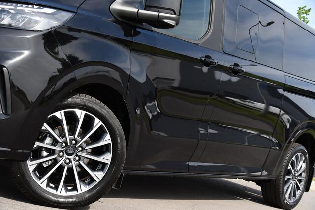 Ford TRANSIT CUSTOM 320 2.0 TDCI L2H1 Tourneo Black Edition Full Options, 360 Camera, Adpatieve Cruise, Virtual, Carplay, 170PK, Stoel/Stuur Verwarming, Automaat, Uniek!