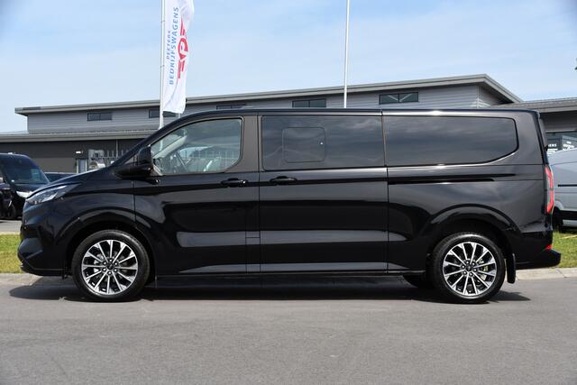 Ford TRANSIT CUSTOM 320 2.0 TDCI L2H1 Tourneo Black Edition Full Options, 360 Camera, Adpatieve Cruise, Virtual, Carplay, 170PK, Stoel/Stuur Verwarming, Automaat, Uniek!