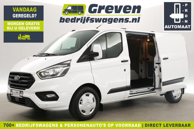 Ford TRANSIT CUSTOM 300 2.0 TDCI L2H1 Automaat Airco Camera Cruise Carplay LED 2xSchuifdeur PDC 3 Persoons