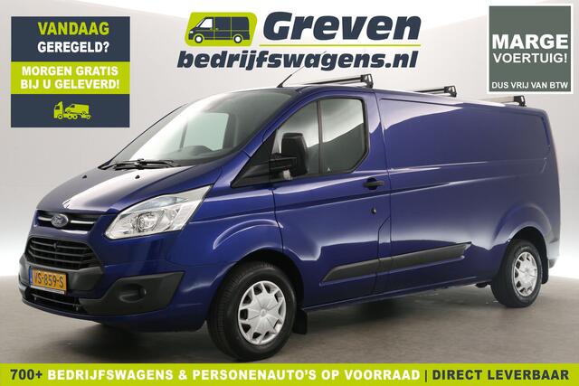 Ford TRANSIT CUSTOM 290 2.2 TDCI L2H1 Marge Airco Cruise Camera Navi PDC 3 Persoons Trekhaak