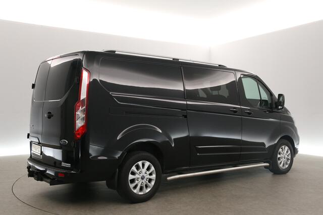 Ford TRANSIT CUSTOM 2.0 TDCI L2H1 | 170PK | Dubbele Cabine | 5 Persoons | Airco Cruise Camera Trekhaak 2xSchuifdeur LED Carplay 16"LMV PDC