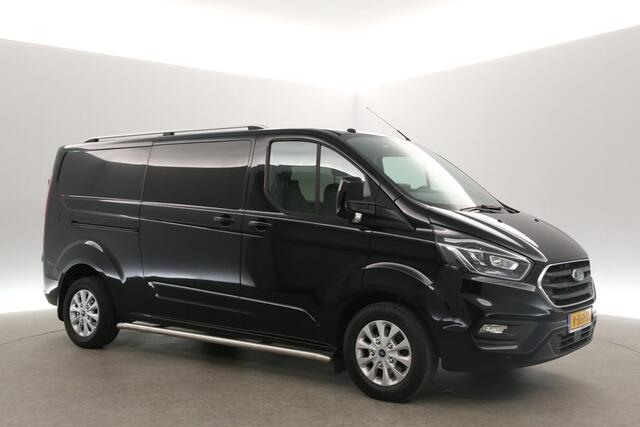 Ford TRANSIT CUSTOM 2.0 TDCI L2H1 | 170PK | Dubbele Cabine | 5 Persoons | Airco Cruise Camera Trekhaak 2xSchuifdeur LED Carplay 16"LMV PDC