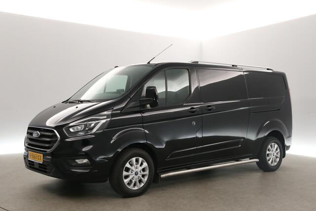 Ford TRANSIT CUSTOM 2.0 TDCI L2H1 | 170PK | Dubbele Cabine | 5 Persoons | Airco Cruise Camera Trekhaak 2xSchuifdeur LED Carplay 16"LMV PDC