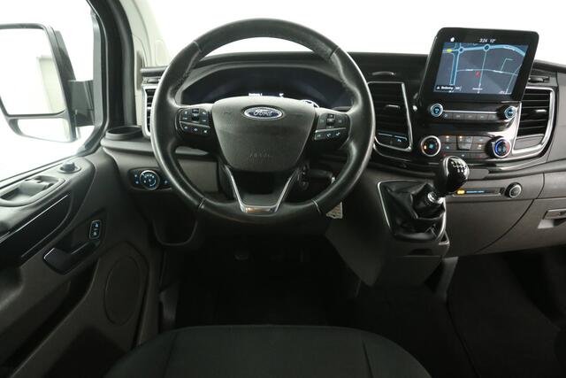 Ford TRANSIT CUSTOM 2.0 TDCI L2H1 | 170PK | Dubbele Cabine | 5 Persoons | Airco Cruise Camera Trekhaak 2xSchuifdeur LED Carplay 16"LMV PDC