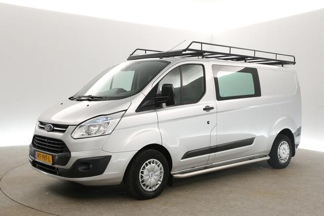 Ford TRANSIT CUSTOM 290 2.2 TDCI L2H1 Dubbele Cabine | 6 Persoons Airco Camera Cruise PDC Imperiaal Trekhaak