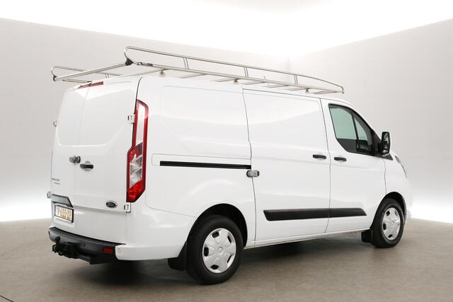 Ford TRANSIT CUSTOM 280 2.0 TDCI L1H1 2800KG Trekgew. Trekhaak Airco Cruise LED Navigatie Imperiaal 3 Persoons Laadruimte Inrichting PDC