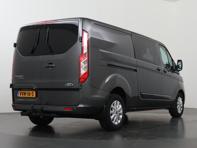 Ford TRANSIT CUSTOM 300 2.0 TDCI Aut. | L2 H1 | Limited | DC | MARGE | Schuifdeur L+R | Trekhaak | LM Velgen | Lederen Bekleding | Apple Carplay | ¤45.381,- INCL BPM