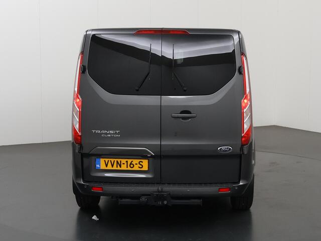 Ford TRANSIT CUSTOM 300 2.0 TDCI Aut. | L2 H1 | Limited | DC | MARGE | Schuifdeur L+R | Trekhaak | LM Velgen | Lederen Bekleding | Apple Carplay | ¤45.381,- INCL BPM