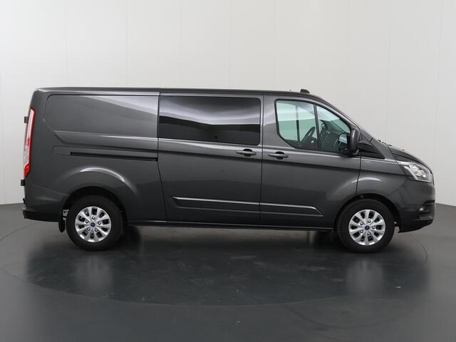 Ford TRANSIT CUSTOM 300 2.0 TDCI Aut. | L2 H1 | Limited | DC | MARGE | Schuifdeur L+R | Trekhaak | LM Velgen | Lederen Bekleding | Apple Carplay | ¤45.381,- INCL BPM