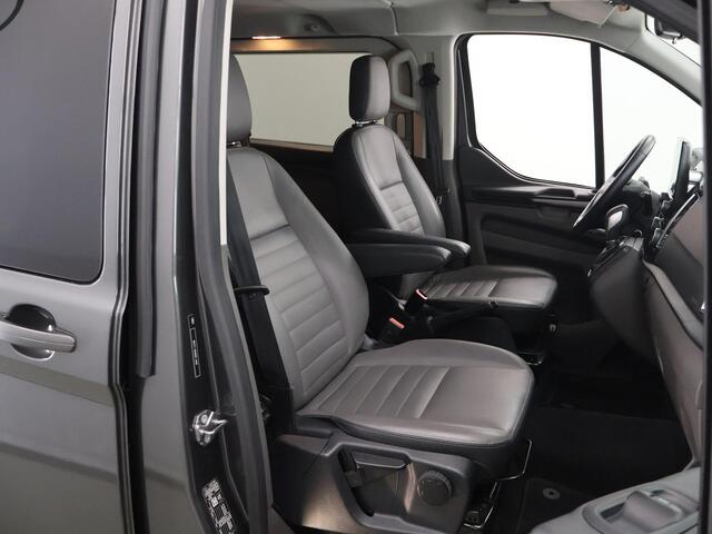 Ford TRANSIT CUSTOM 300 2.0 TDCI Aut. | L2 H1 | Limited | DC | MARGE | Schuifdeur L+R | Trekhaak | LM Velgen | Lederen Bekleding | Apple Carplay | ¤45.381,- INCL BPM