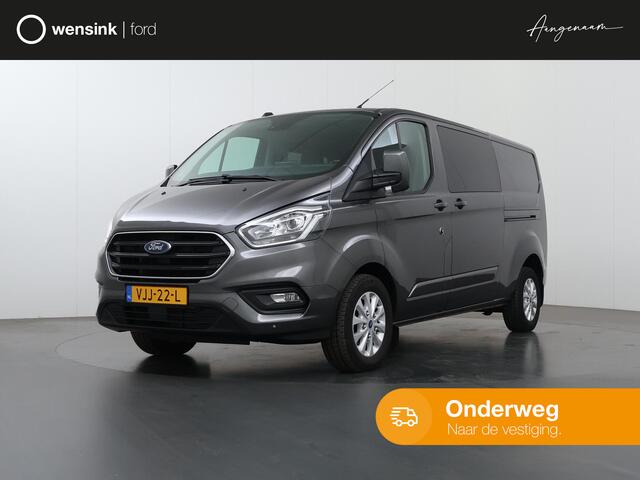 Ford TRANSIT CUSTOM 300 2.0 TDCI Aut. | L2 H1 | Limited | DC | Schuifdeur L+R | LM Velgen | Trekhaak | Lederen bekleding | Navigatie | Stoelverwarming