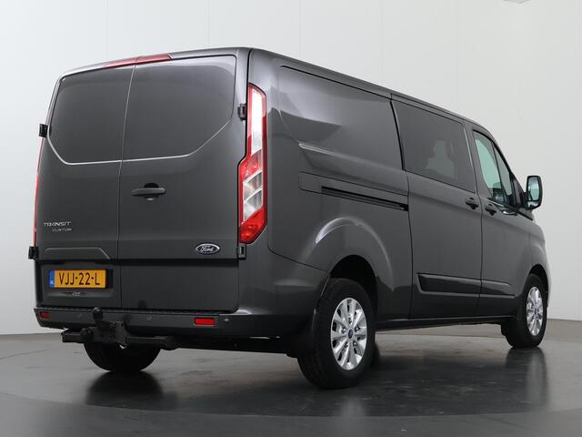 Ford TRANSIT CUSTOM 300 2.0 TDCI Aut. | L2 H1 | Limited | DC | Schuifdeur L+R | LM Velgen | Trekhaak | Lederen bekleding | Navigatie | Stoelverwarming