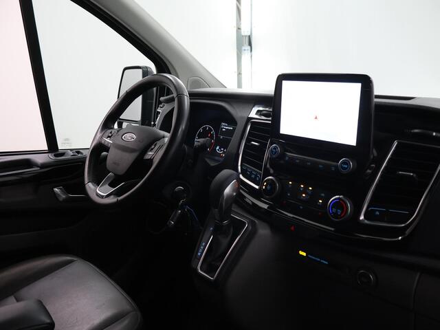 Ford TRANSIT CUSTOM 300 2.0 TDCI Aut. | L2 H1 | Limited | DC | Schuifdeur L+R | LM Velgen | Trekhaak | Lederen bekleding | Navigatie | Stoelverwarming