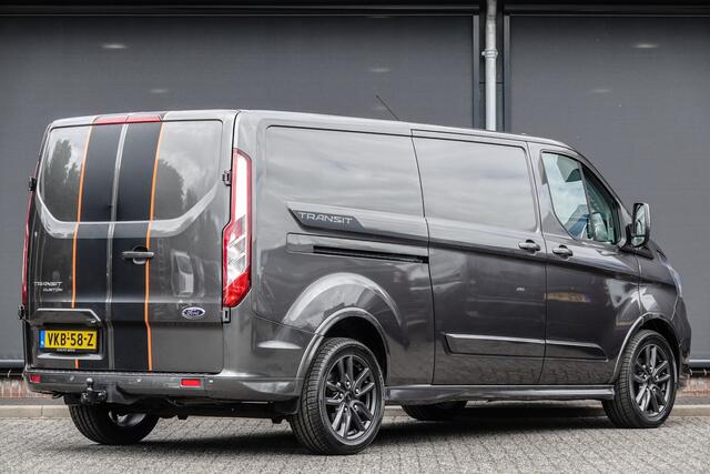 Ford TRANSIT CUSTOM L2H1 2.0Tdci 185Pk Aut. | Sport 320 | Stoel-Bank | 2xSchuifdeur | Achteruitrijcamera | Trekhaak | 18''