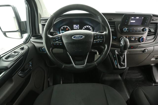 Ford TRANSIT CUSTOM 300 2.0 TDCI L2H1 Limited | 170PK | MARGE! | Automaat 2xSchuifdeur Camera Cruise LED Airco Trekhaak 3 Persoons PDC 18''LMV