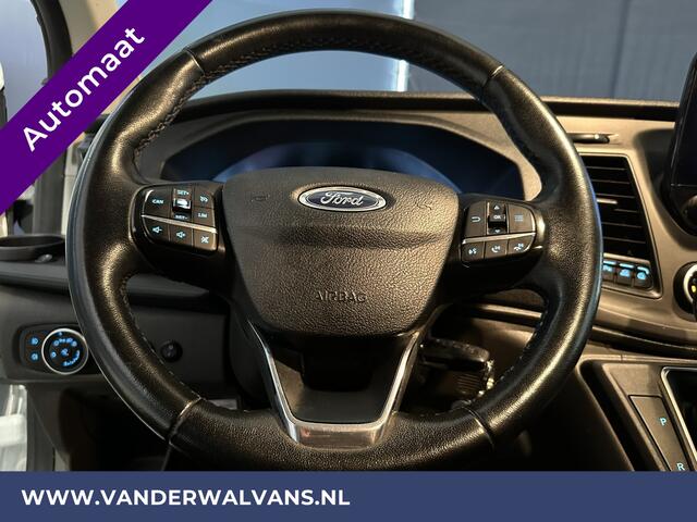 Ford TRANSIT CUSTOM 2.0 TDCI 170pk Automaat L2H1 Inrichting Euro6 Airco | Navigatie | Camera | Android Auto | LED Trekhaak Cruisecontrol, Verwarmde voorruit, Stoelverwarming, Parkeersensoren, Bijrijdersbank