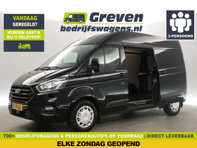 Ford TRANSIT CUSTOM 300 2.0 TDCI L2H2 2xSchuifdeur Airco Camera Cruise LED 3 Persoons PDC Elektrpakket