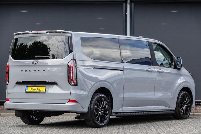 Ford TRANSIT CUSTOM L2H1 2.5 PHEV 233Pk Aut. | Tourneo Titanium X | Plug In Hybrid | 8-Persoons | 360° Camera | 2xSchuifdeur | Trekhaak | Treeplanken | 19''