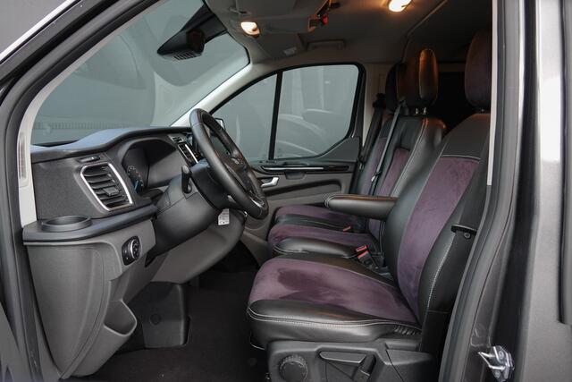 Ford TRANSIT CUSTOM L2H1 Dubbel Cabine 2.0Tdci 170Pk Aut. | Limited | 6-Persoons | 2xSchuifdeur | Achteruitrijcamera | Spoilerpack | 18''