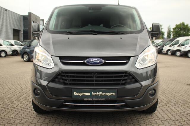 Ford TRANSIT CUSTOM 290 2.0TDCI 170pk L1H1 Limited DC | Leder | L+R Zijdeur | Trekhaak | Camera | Navi | Lease 342,- p/m