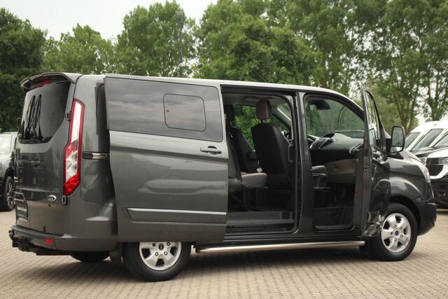 Ford TRANSIT CUSTOM 290 2.0TDCI 170pk L1H1 Limited DC | Leder | L+R Zijdeur | Trekhaak | Camera | Navi | Lease 342,- p/m