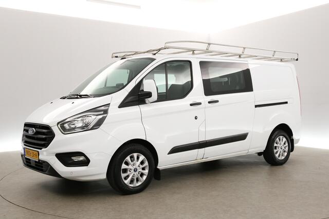 Ford TRANSIT CUSTOM 340 2.0 TDCI L2H1 | Dubbele Cabine | 5 Persoons | Automaat Camera Carplay LED Airco 2xSchuifdeur Trekhaak Imperiaal Navi Cruise PDC