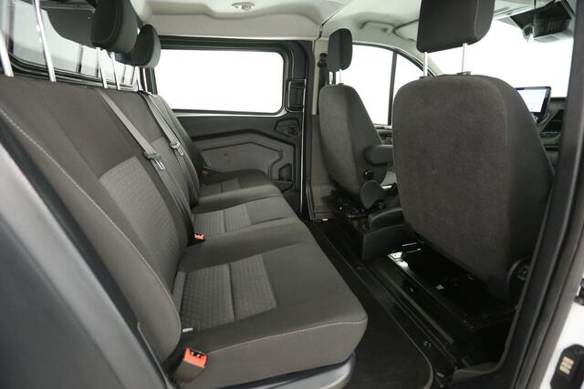 Ford TRANSIT CUSTOM 340 2.0 TDCI L2H1 | Dubbele Cabine | 5 Persoons | Automaat Camera Carplay LED Airco 2xSchuifdeur Trekhaak Imperiaal Navi Cruise PDC